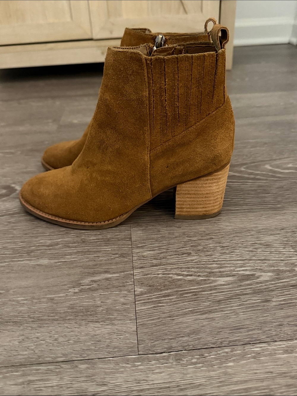 Blondo Women’s Suede Ankle Boots in Brown